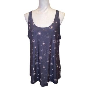 NO BOUNDARIES NWT Celestial Themed Jr Plus Tank Top Black/Beige Size XXXL (21)